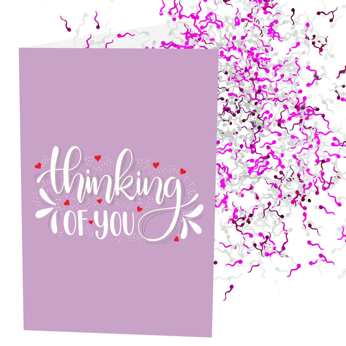 Jizz Bomb Card | Thinking Of You | Increase The Glitter | Add A Custom Message To The Inside & Outside | Add Stickers To The Inside & Outside | Anonymous Prank Website | Prank Mail | Ship Your Enemies Glitter