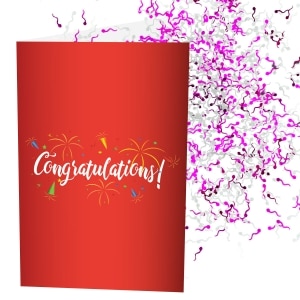 Jizz Bomb Card | Congratulations | Increase The Glitter | Add A Custom Message To The Inside & Outside | Add Stickers To The Inside & Outside | Anonymous Prank Website | Prank Mail | Ship Your Enemies Glitter