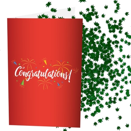 Congratulations Card Weed