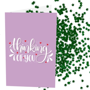 Thinking of You Card Weed